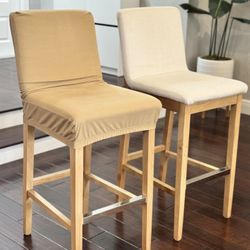 2 Wooden Barstool chairs
