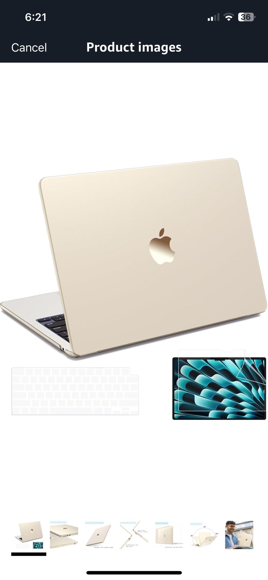 Invisible Armor Compatible with MacBook Air 15 inch Case 2025 2024 2023 2022 M4 M3 M2 Model A3241 A3114 A2941, Starlight Clear Protective Hard Sh