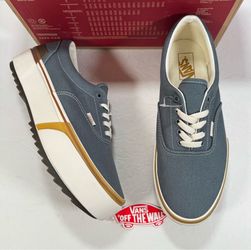 Vans Era Stacked Platform Canvas Stormy Wheather Sneakers Women 11.5 Men 10