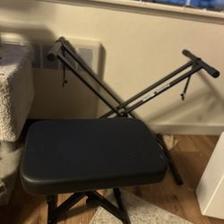 Piano Stool and Rock jam Heavy Duty Piano Stand