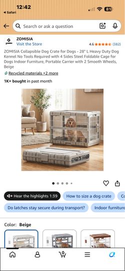 Collapsible Dog Crate