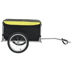 Bike Cargo Trailer Black and Yellow