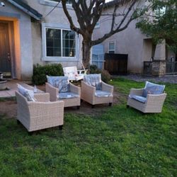 4 Piece Patio Furniture Set Outdoor Patio Furniture 🚎🚎🛺🆕