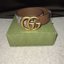 Gucci Monogram Logo Belt 