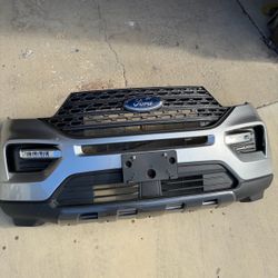 2020-2024 Ford Explorer XLT OEM Front Bumper Complete w/ Grille Lights Emblem