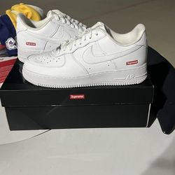 supreme white air force size 9