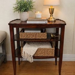 Vintage Wood Accent Table