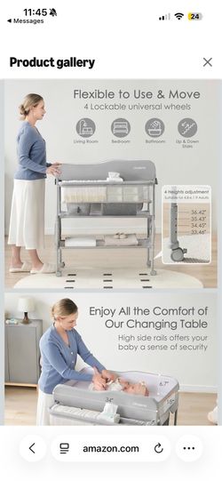 Foldable changing table