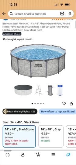 Bestway Steel Pro MAX 16' x 48" Above Ground Pool