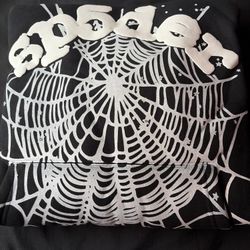 Sp5der OG web hoodie-Black