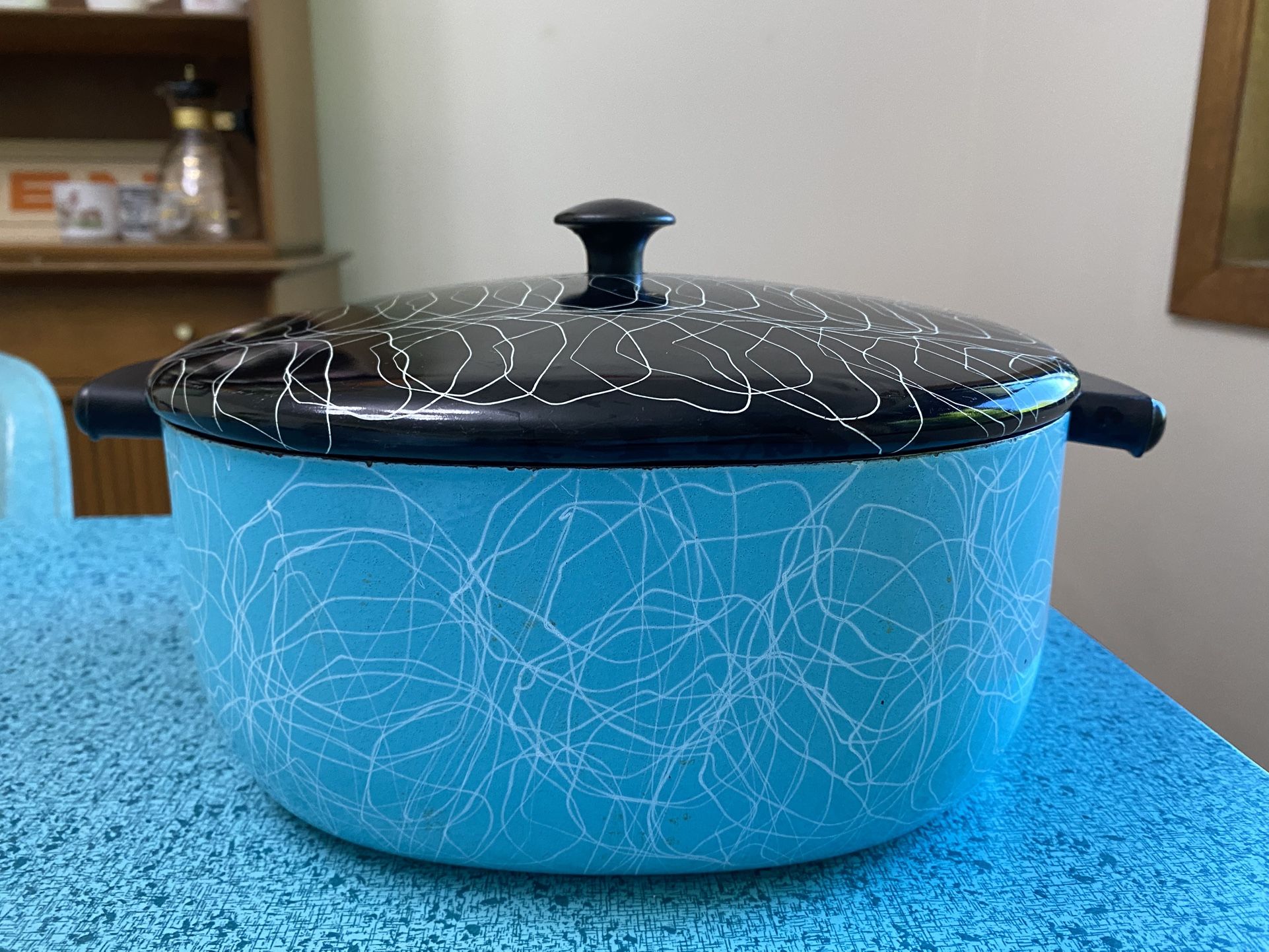 Vintage Serendipity Cookware Enameled Spaghetti Drizzle Pot