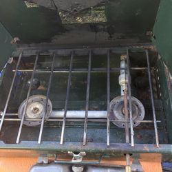 Coleman Dual Fuel Camp stove 424 (2 Of Them The Same Brand Come Together)