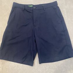 Mens Navy Blue Izod Classic Golf Shorts