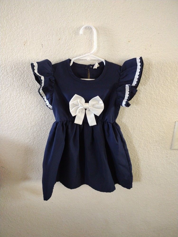 Navy Blue Baby girl dress