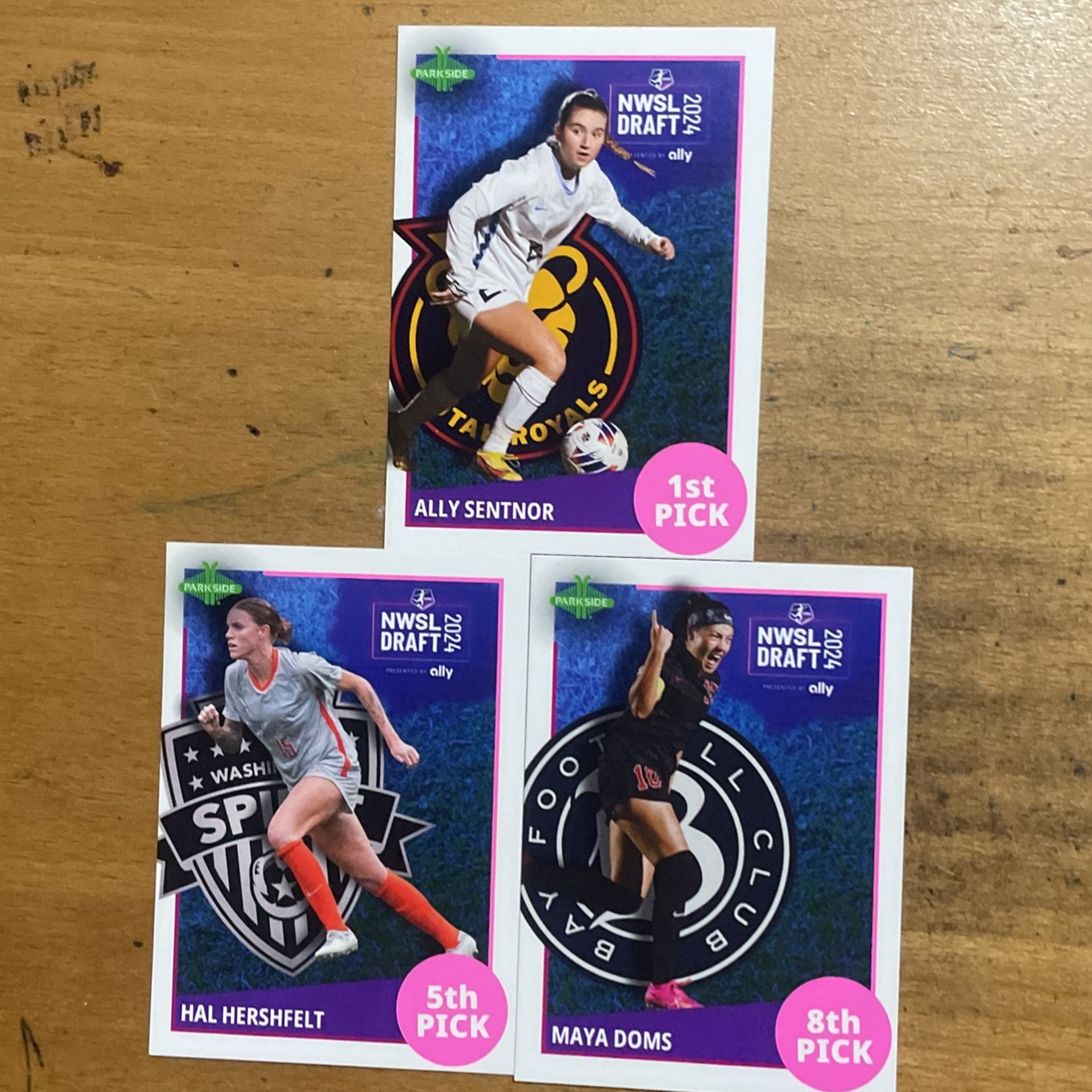 2024 PARKSIDE LOT OF 3 DRAFT PICK CARDS
