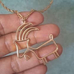 Goat Pendant Necklace 