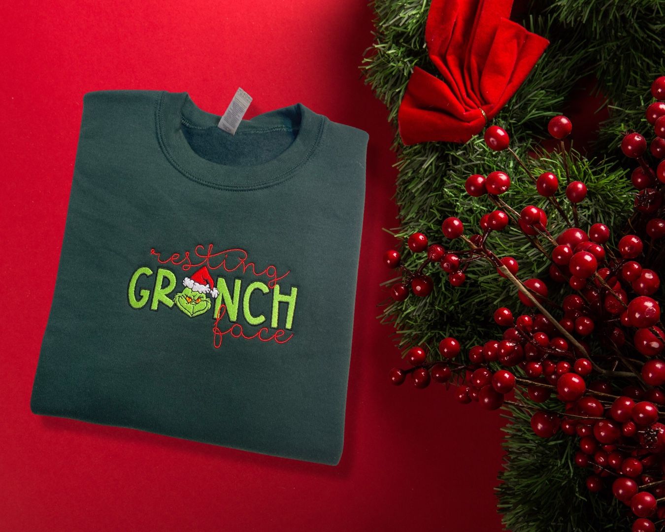 Resting Grinch Face Sweatshirt