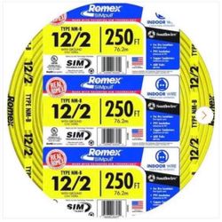250 ft. 12/2  Solid  Romex  SIMpull  CU  NM-B   W/G  Wire by Southwire