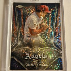 2022 Topps Chrome Shohei Ohtani Sparkle Silver Holo Diamonds Refractor SSP RARE Los Angeles Angels Dodgers Mike Trout