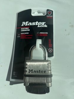 Master Lock Resettable Combination Padlock Stainless Steel