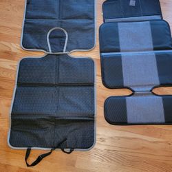 2 Seat Protectors And 1 Kickmat