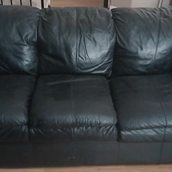 Black Leather Sofa