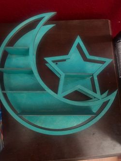 crystals stand moon and star