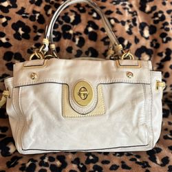 COACH cream color purse