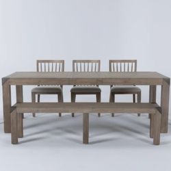Luis Natural 8 Person Dining Set