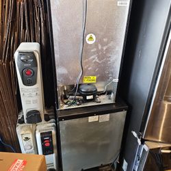2 Black Mini Fridges, Clean, Seal Well, No Mold