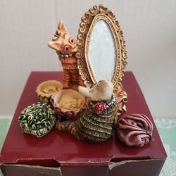 Harmony Kingdom Marmalade & Mao Mao's Mirror Cats 2001 Clair de Lune A5