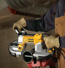 Band saw with light