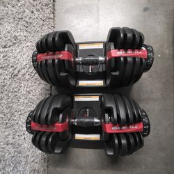 **Bowflex Dumbells 5lb to 52.5lbs*