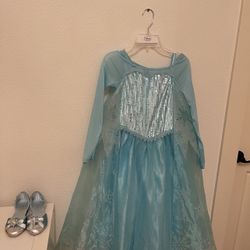 Elsa Dress Up Dress And Shoes