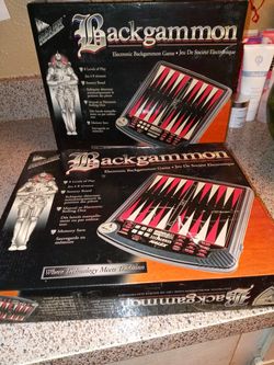 2 electronic backgammon games