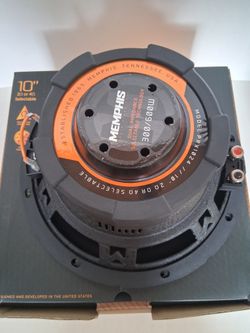 MEMPHIS  ( 1 ) 10  INCH 2 OR 4 OHM SELECTABLE VOICE COIL 600 WATTS CAR SUBWOOFER 