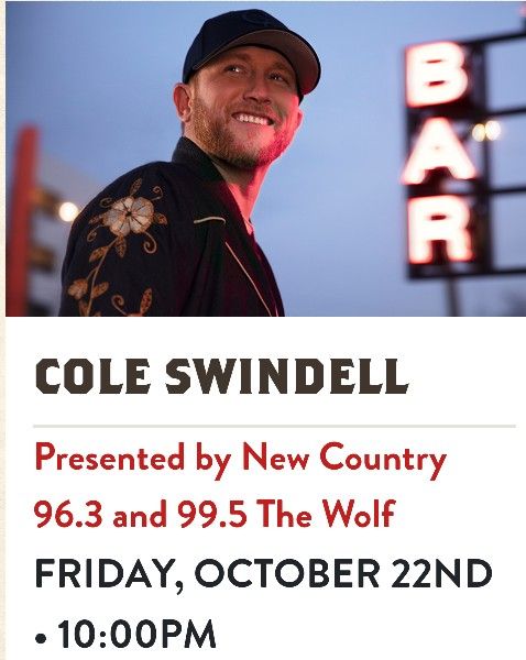 1 Ticket To Cole Swindell Tonight 10/22 At Billy Bob's Ft Worth