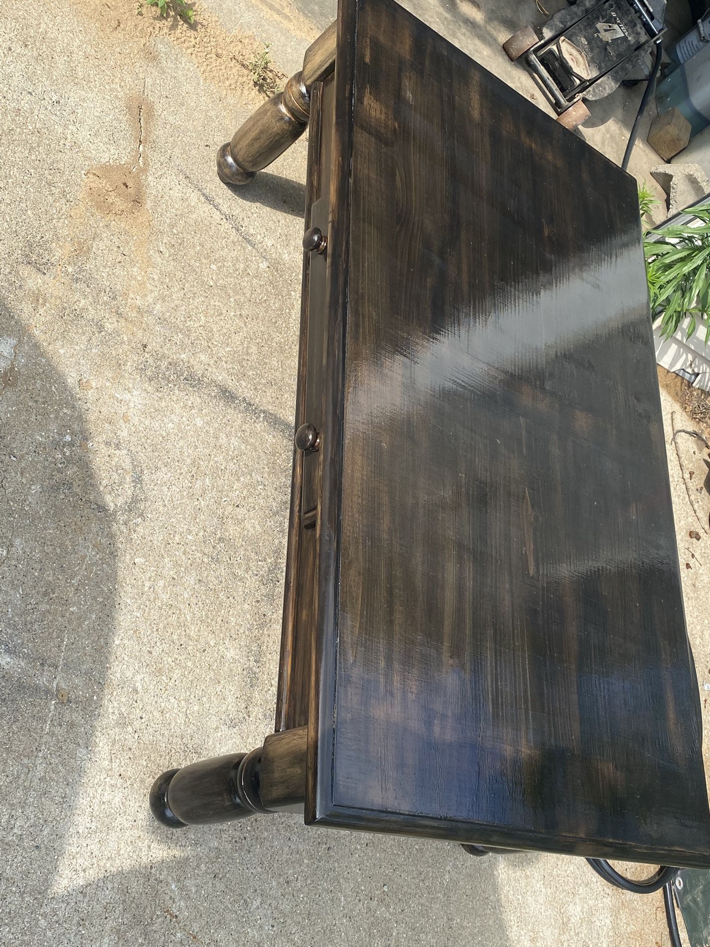 Dark Stained Wood Table