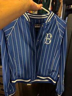 Vintage Brooklyn Dodgers Pinstripe Varsity Jacket
