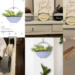 Super Cute Round Hanging Planter 3 Pack- New