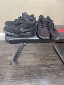 Nike and Adidas size 10 men's shoes