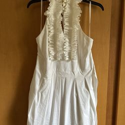 BCBG White Dress. Size 10