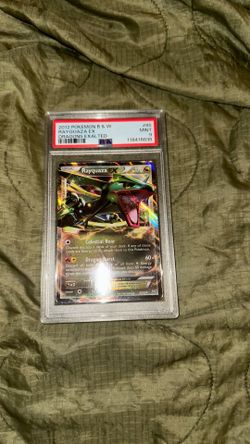 Rayquaza EX #124 2012 Pokémon B & W Dragons Exalted -MINT PSA 9