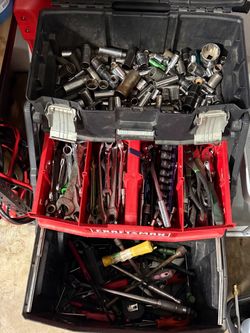 Craftsman Toolbox with Large Mixed Tool Lot