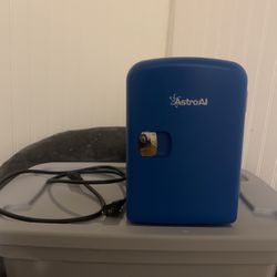 Blue Mini Fridge 