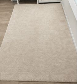 IKEA Large Beige Area Rug with Subtle Texture