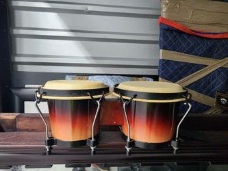 Wooden Bongo Drums / Bongoes de Madera Sunburst