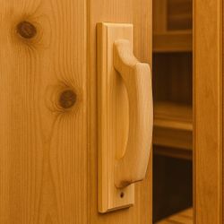 Handcrafted Cedar Sauna Door Handles – Set of 2