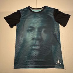 Pre Owned Excellent Nike Dri Fit Jordan T Shirt Short Sleeve Turquoise Teal Green Boys Size XL