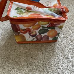 2 Insulated Lunch Bags - Hot/ Cold - Rectangular - 8” L X 6” W X 5” H - Zipper Closure